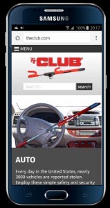 The Club Website Mobile Display - After